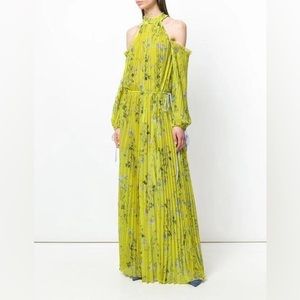 Self-portrait pleated maxi dress